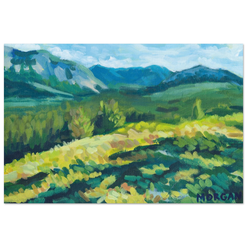 Rockies in Green, Josie Morgan - Fine Art Print
