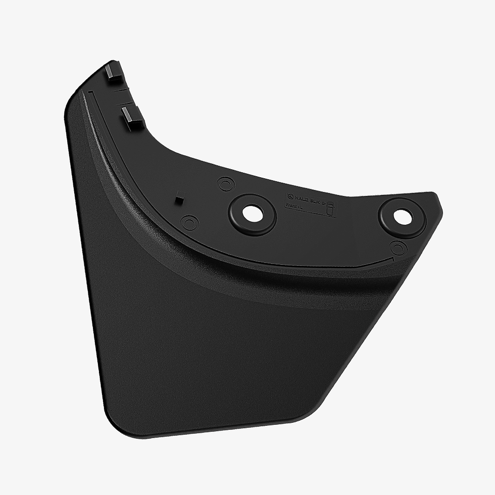 Miniatura: Diseño discreto de los guardabarros HALOBLK en el Tesla Model Y