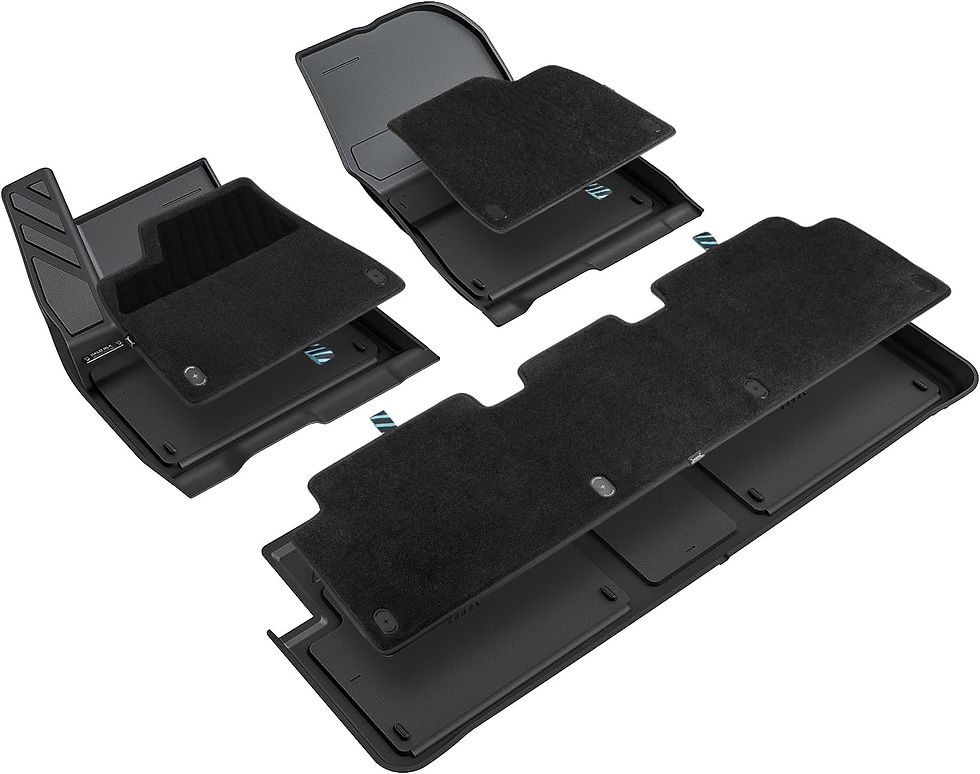 Tapetes HALOBLK doble capa con alfombra de nylon para Tesla Model 3 Highland