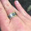 Thumbnail: Tread Contemporary Wedding Band 14k Gold and Silver