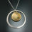 Thumbnail: Sun Ray Orbit Necklace with Natural Stone