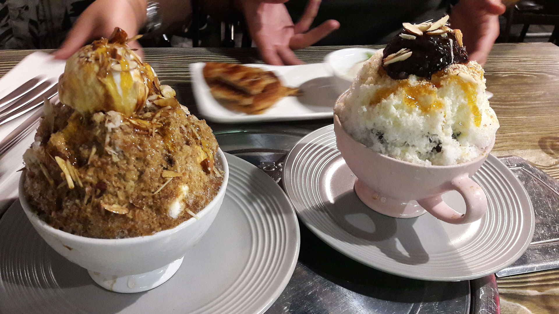 Bingsu, a Korean shaved ice dessert