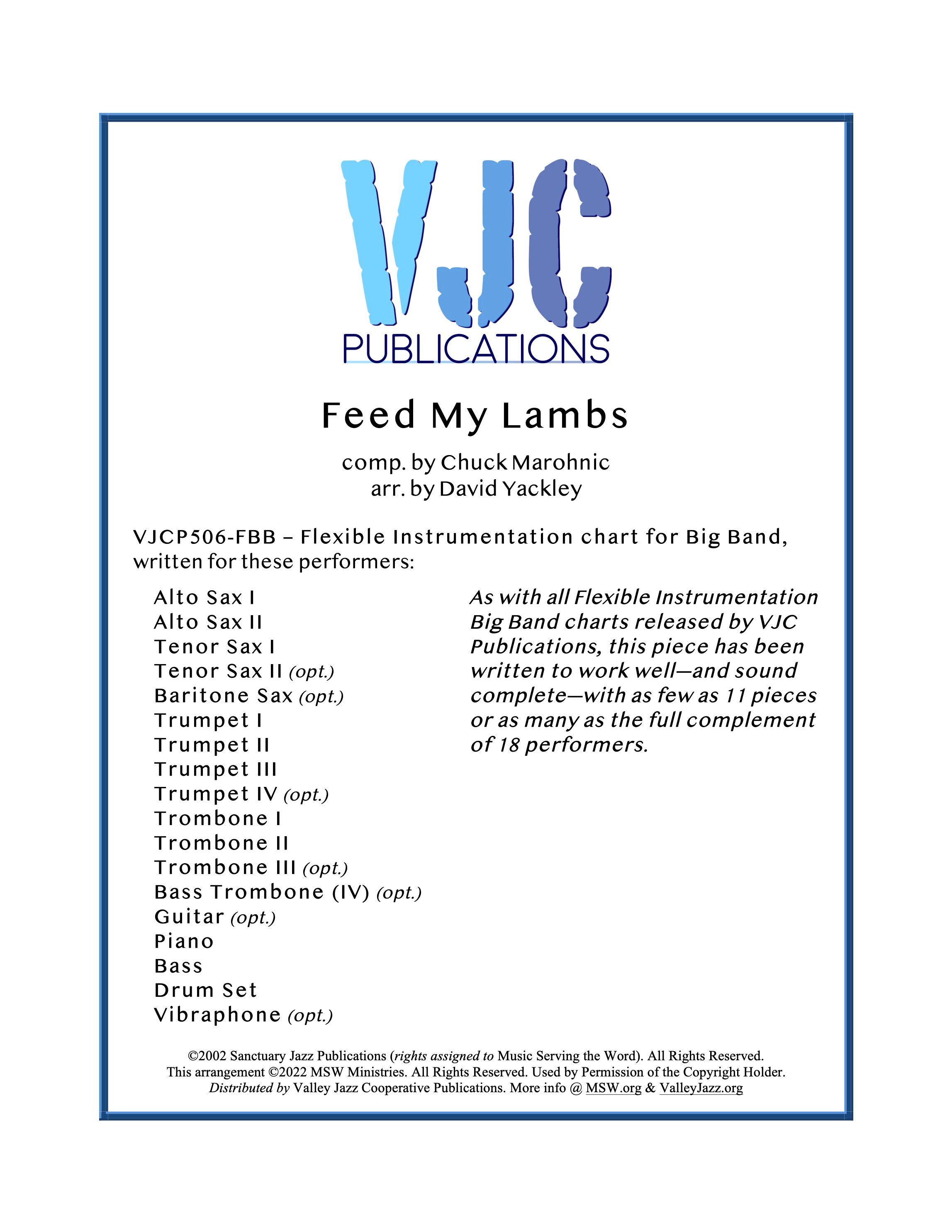 Feed My Lambs