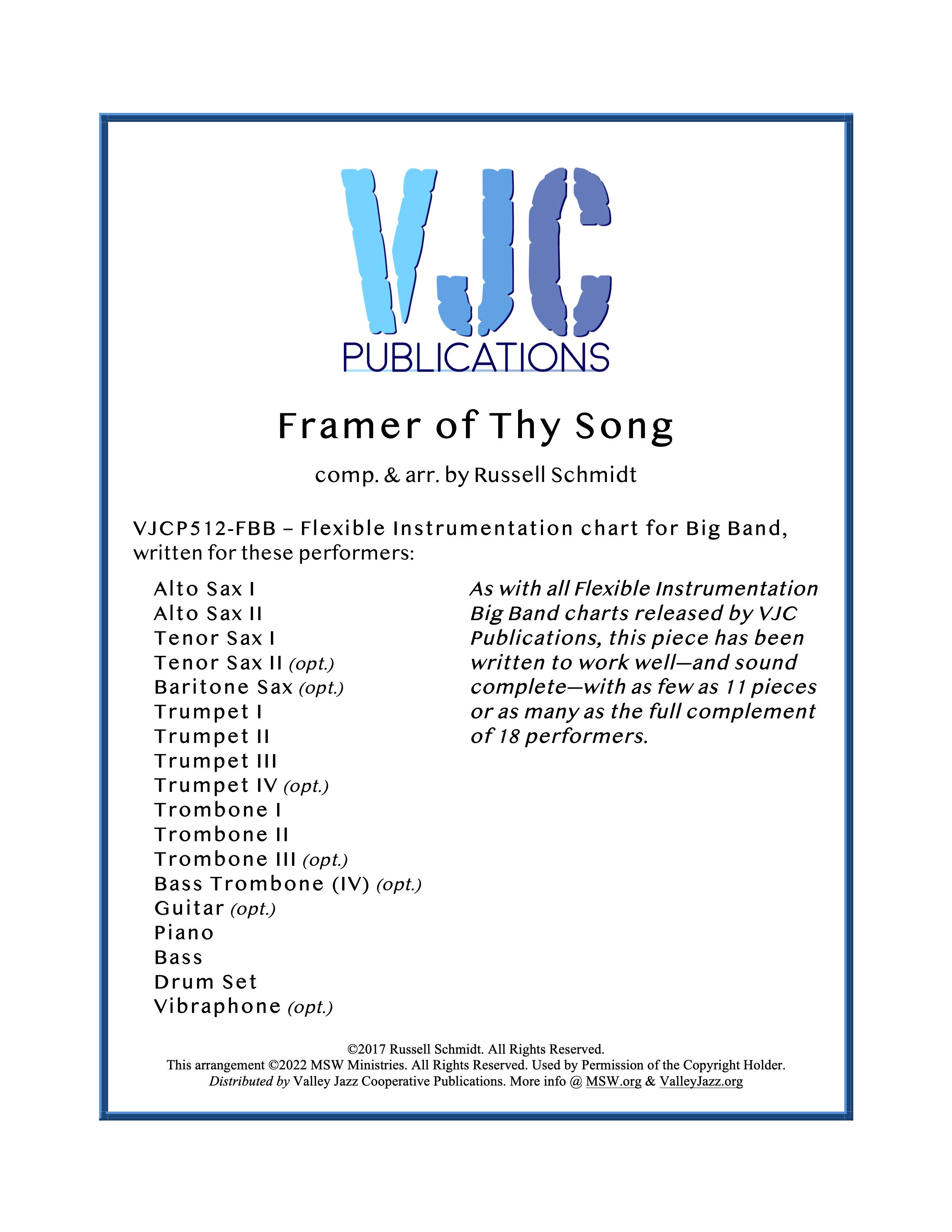Framer of Thy Song
