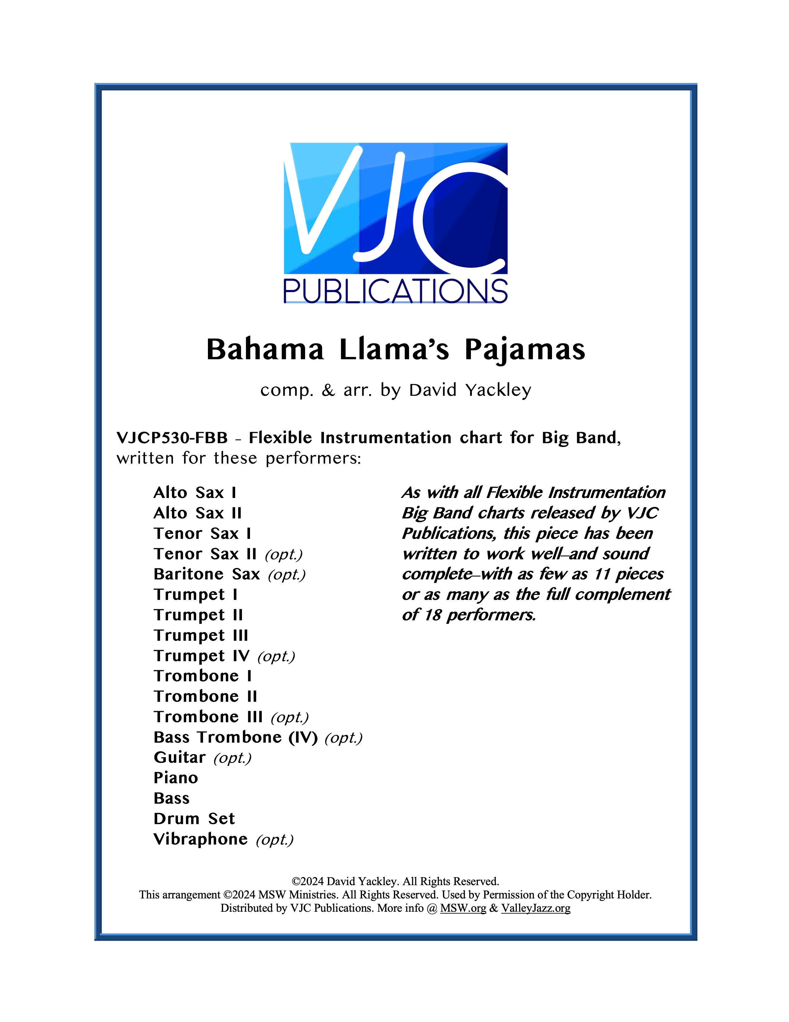 Bahama Llama's Pajamas