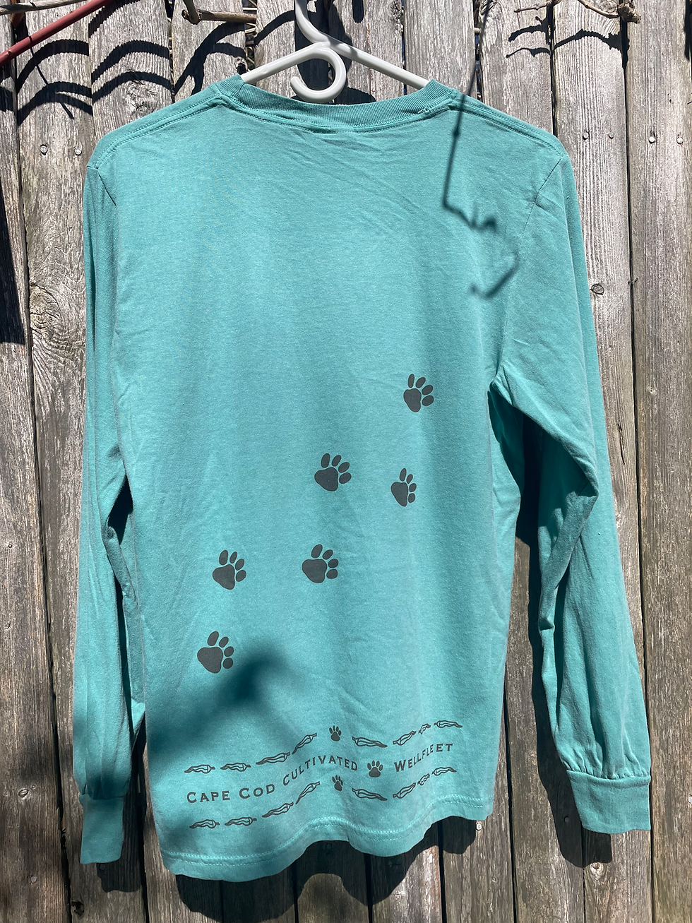 Thumbnail: T-Shirt Long Sleeve Teal Farmer Friends Adult