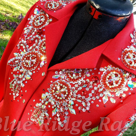 Snap front  rodeo queen shirt with rhinestone and bead detail