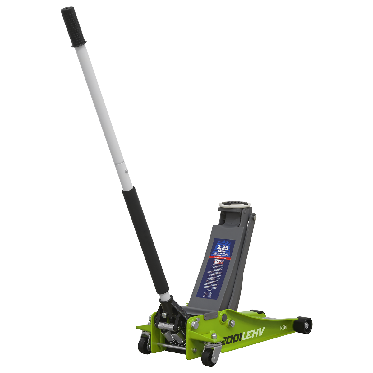 Sealey Low Profile Rocket Lift Trolley Jack 2.25 Tonne - Green 2001LEHV