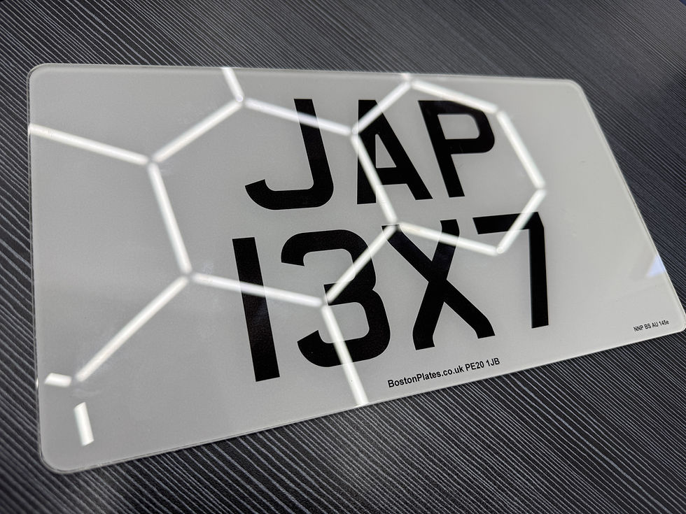 Road Legal Printed Jap/Import Number Plate
