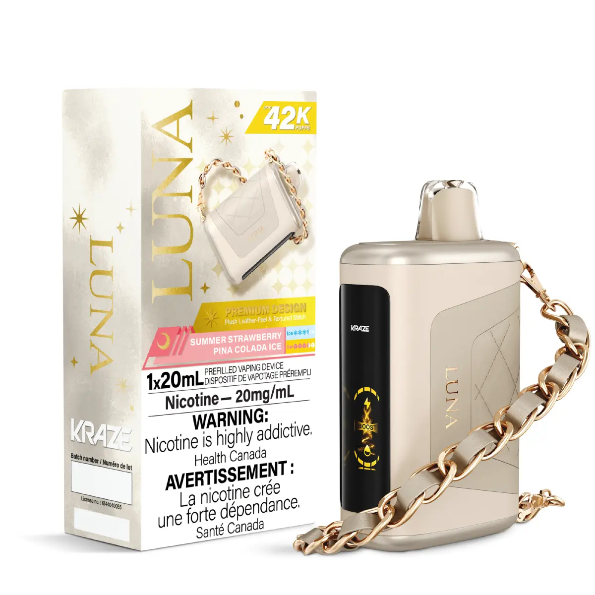 Kraze Luna 42K Summer Strawberry Pina Colada Ice