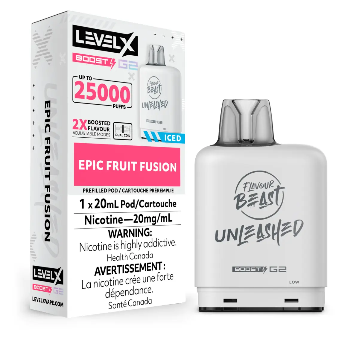 Level X Boost Unleashed Epic Fruit Fusion Iced