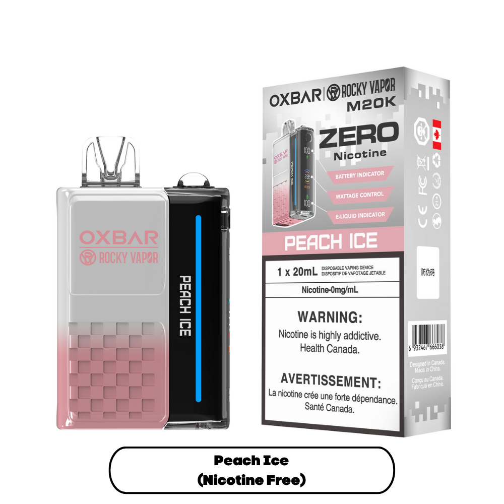 Oxbar M20K Zero Nic Peach Ice