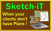 Sketchit allows builders to draw plans within the estimating software when customers don't have plans already drawn. It is a ToolBox tool.