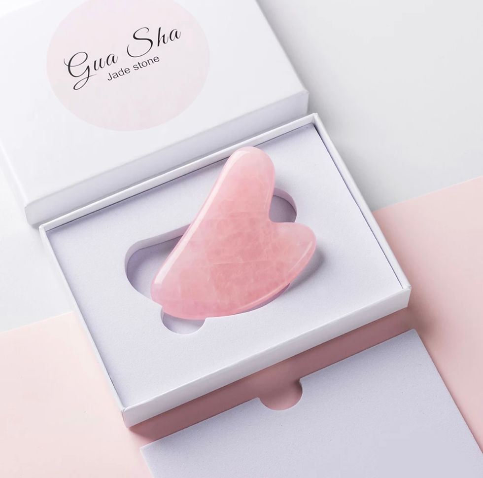 Thumbnail: GUA SHA JADE STONE - ROSE QUARTZ