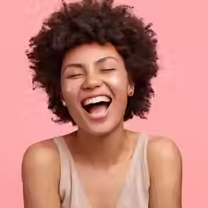 mixed race women happy in her skin