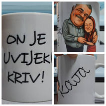 Personalizirana šalica, šalica za rođendan, šalica za Božić, šalica za poklon, šalica zahvalnica, šalica za mamu, šalica za tatu, šalica obitelj, šalica za baku, šalica za dedu, šalica za djeda, šalica za muža, šalica za ženu, šalica za dečka, šalica za muža, šalica sa slikom