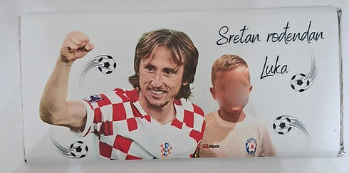 Personalizirana čokolada za rođendan Luka Modrić