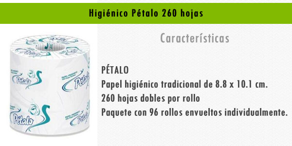 Miniatura: HIGIENICO PETALO 260