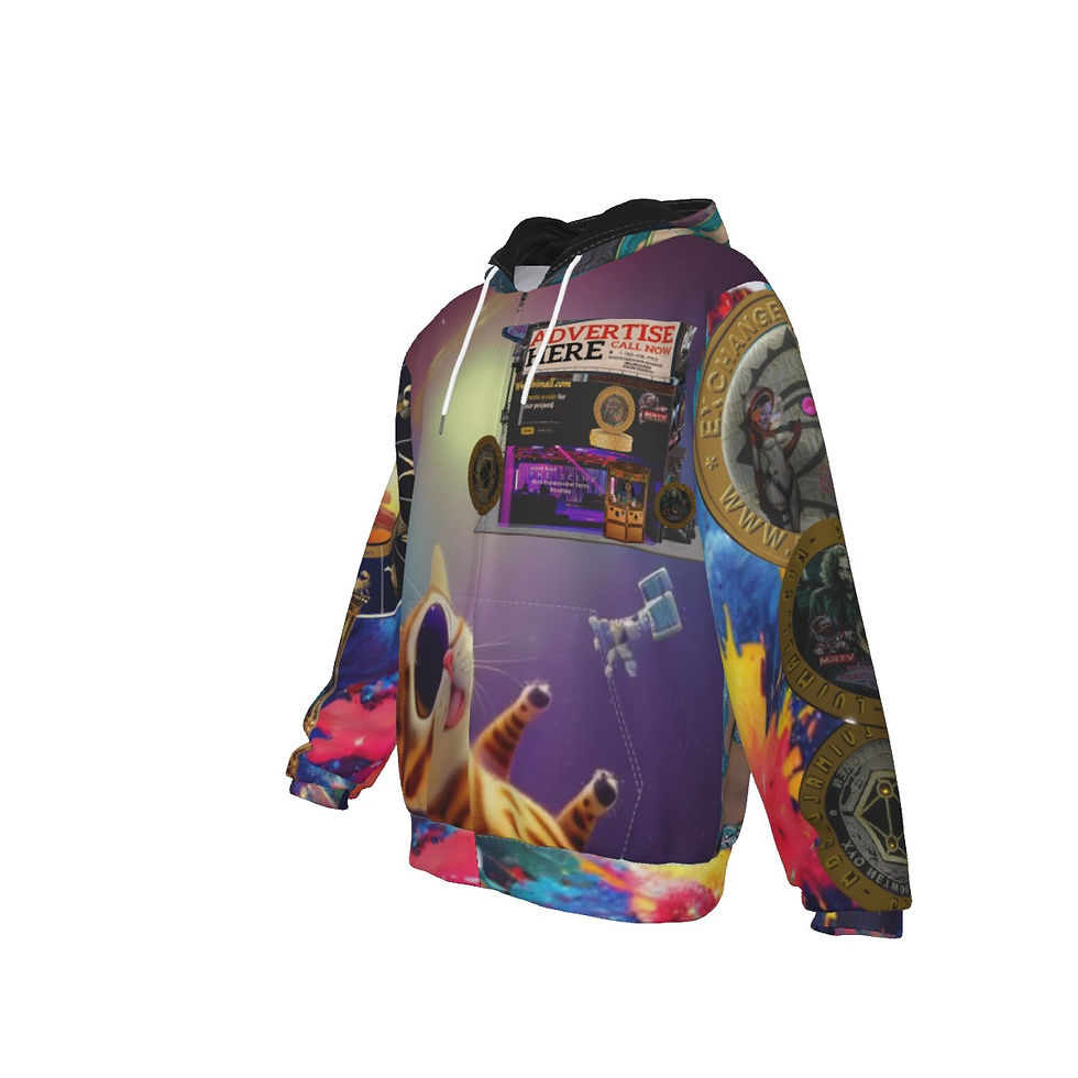Thumbnail: All-Over Print Men's Heavy Fleece Zip Up Hoodie
