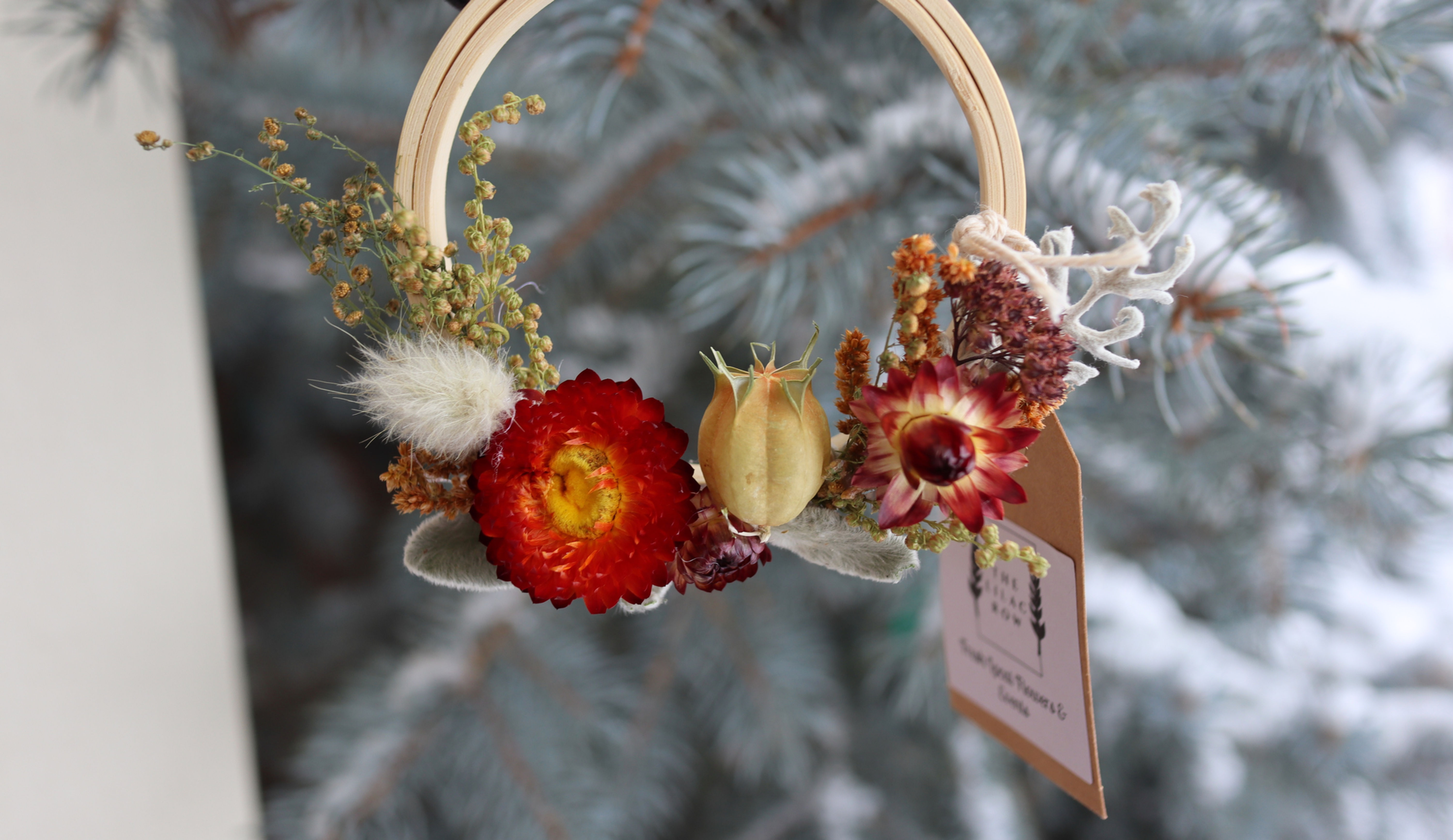 Mini Dried Floral Wreath