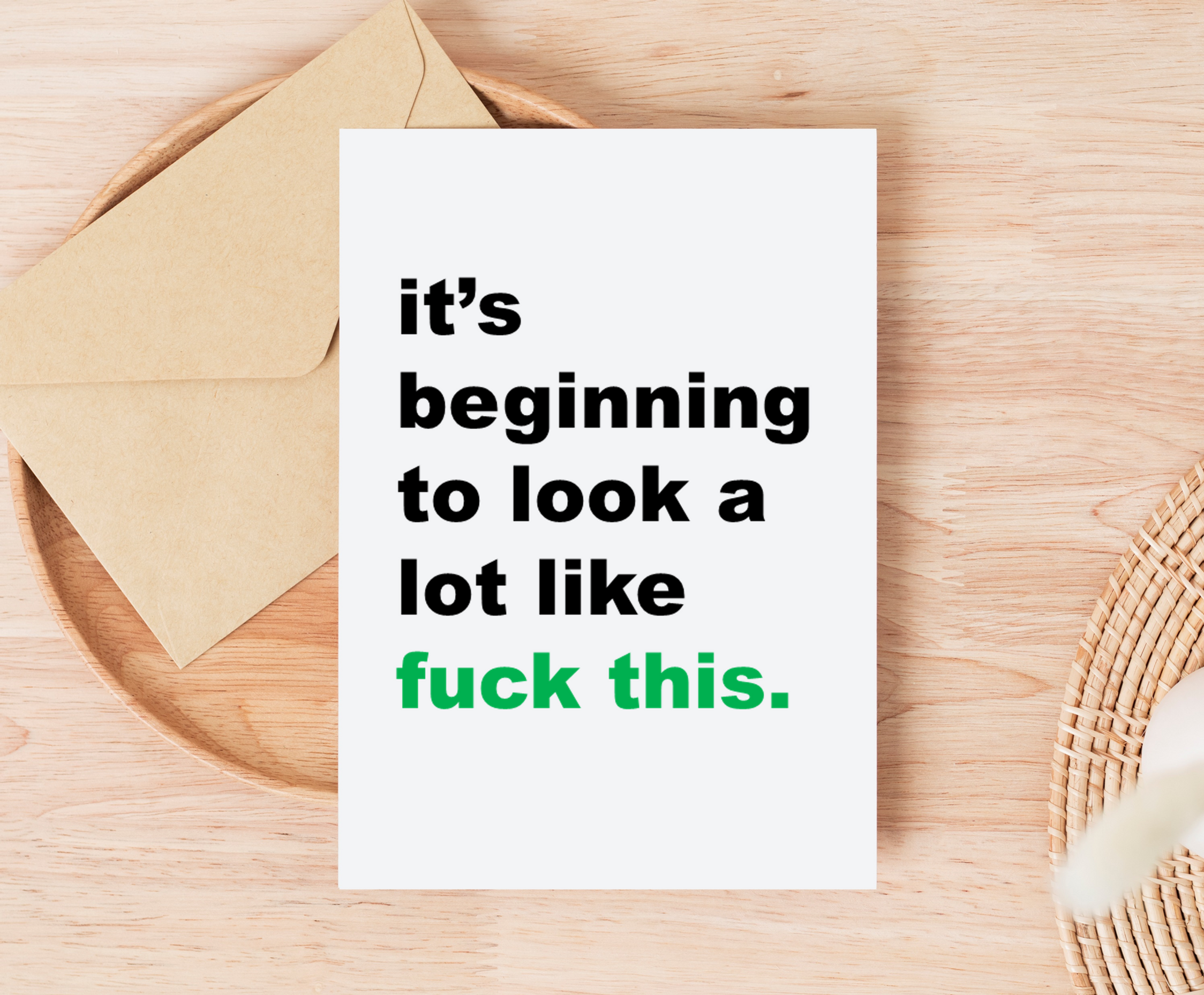 It's beginning to look a lot like...blank card