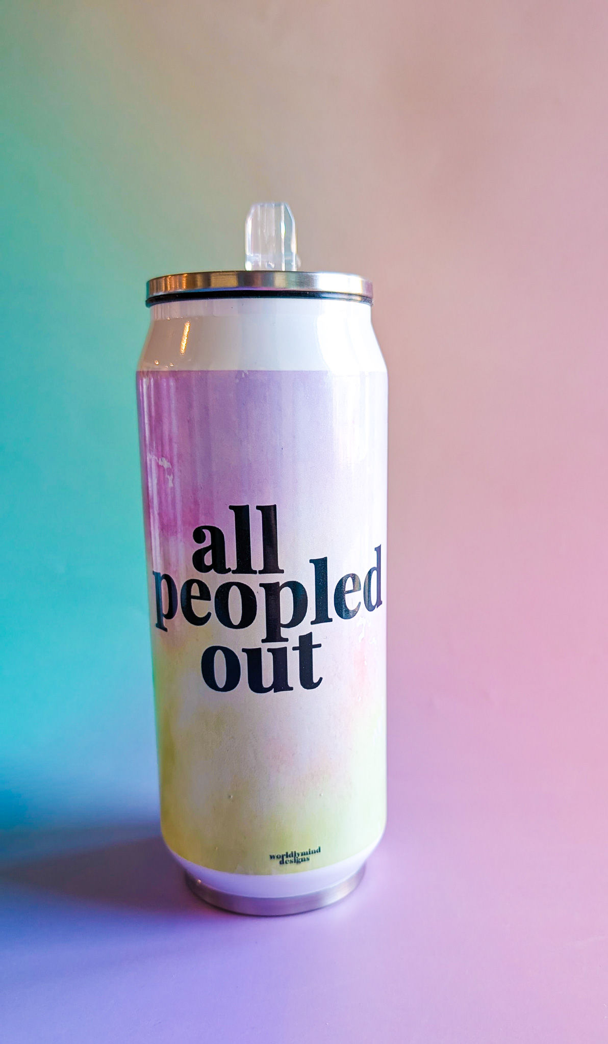 All Peopled Out Steel Tumbler