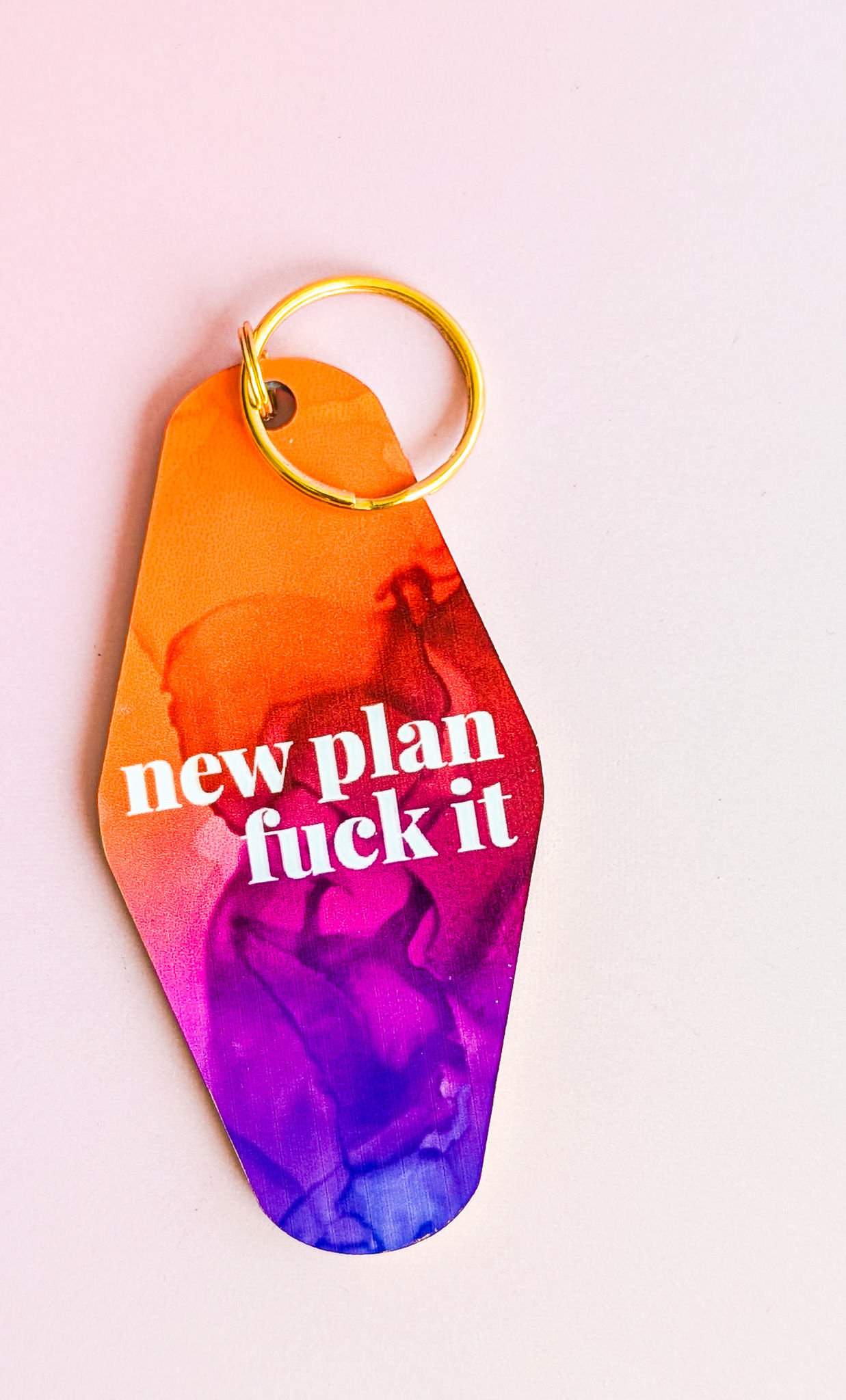New Plan F-ck It Keychain