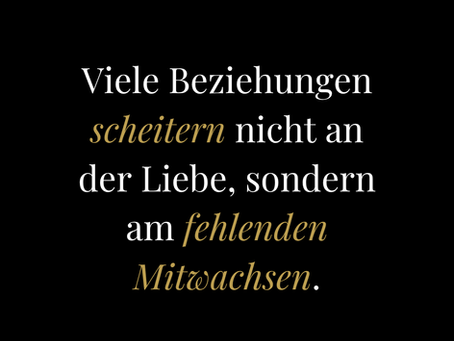 Warum Liebe allein nicht reicht und wie Paare lernen können, miteinander zu wachsen