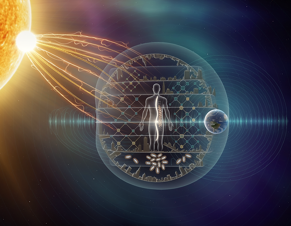 Cosmological Coherence: From Solar Field to Cellular Intelligence to Civilizational Vitality