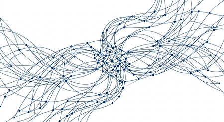 Firefly_Gemini Flash_““Minimalist abstract illustration of interconnected nodes forming a