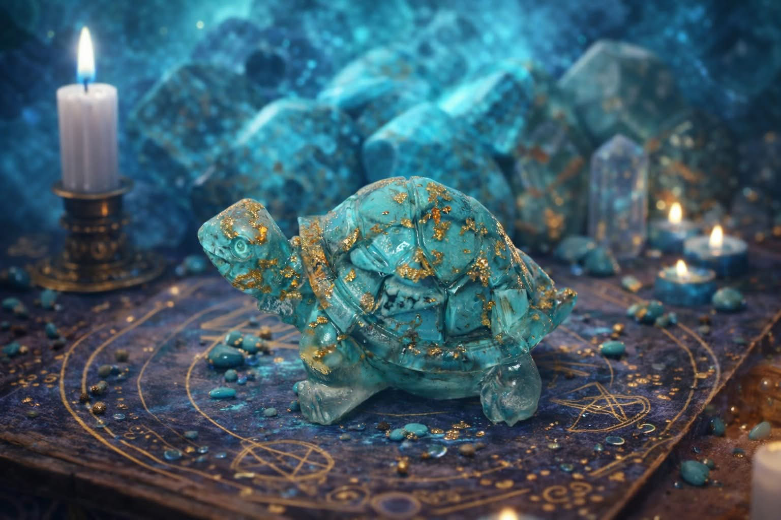 Orgonite - Tartaruga Turquesa