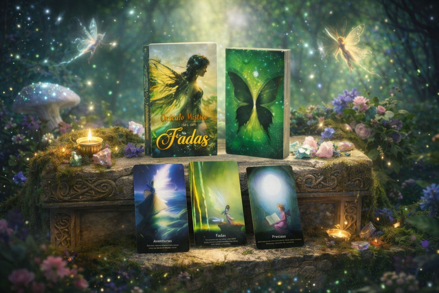 Baralho Oráculo das Fadas (44 Cartas)