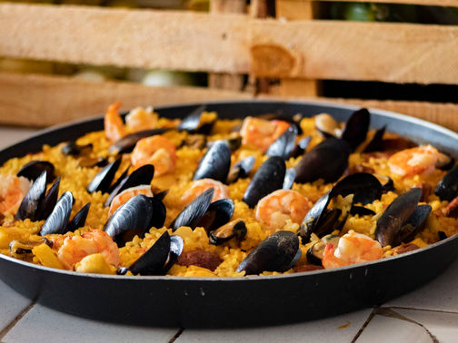 Paella de mariscos
