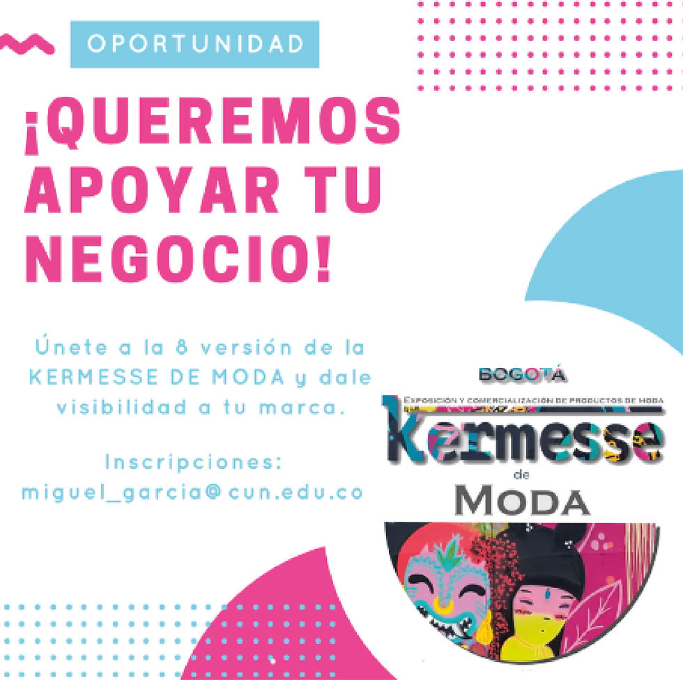 Plataforma de Emprendimiento: Kermesse de moda 2018.