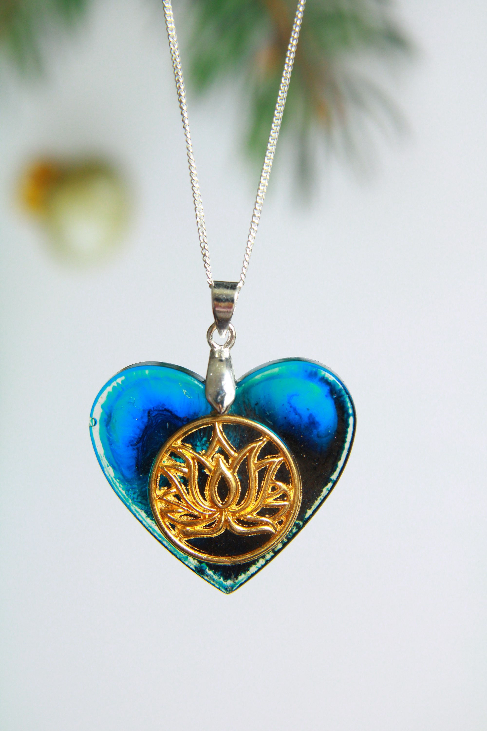 Corazón y flor de loto