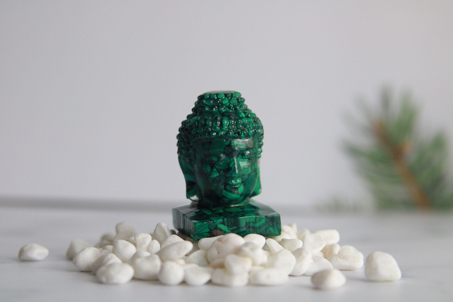 Buda de piedra Malaquita 