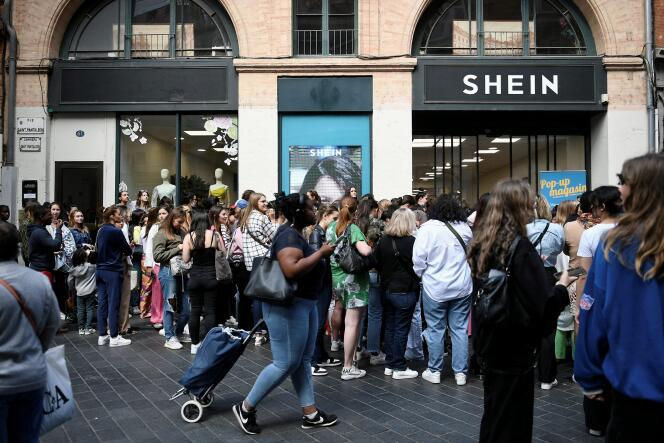 Shein Pop Up store in Paris, France