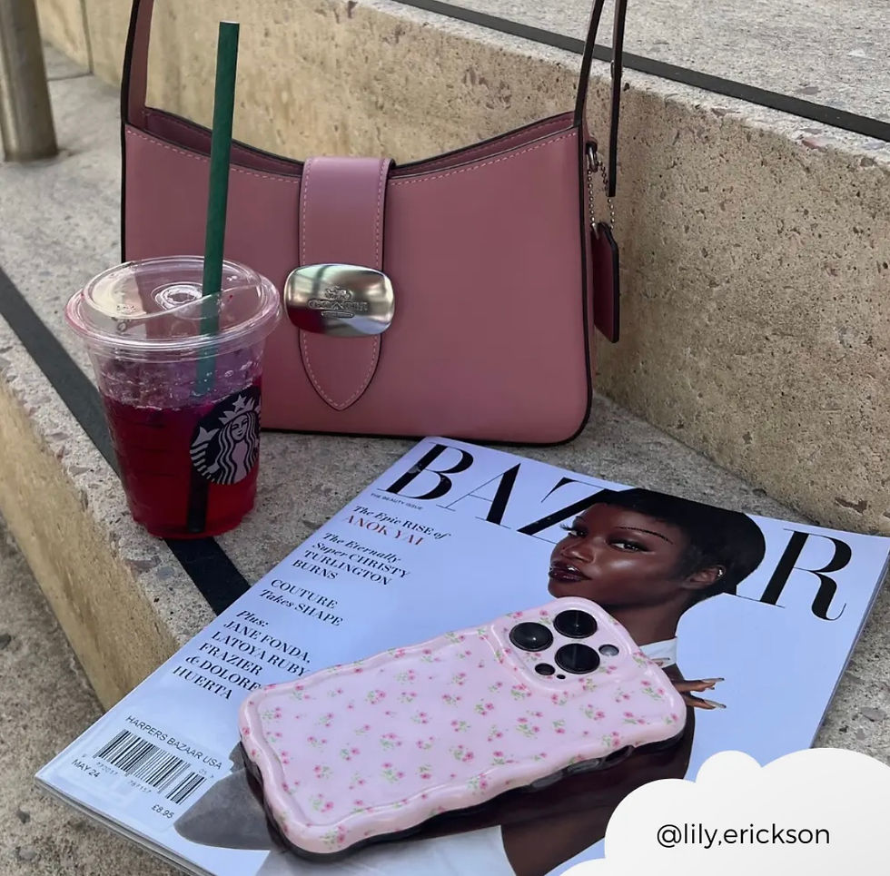 Thumbnail: Wavy Phone Case - Ditsy Floral Pink