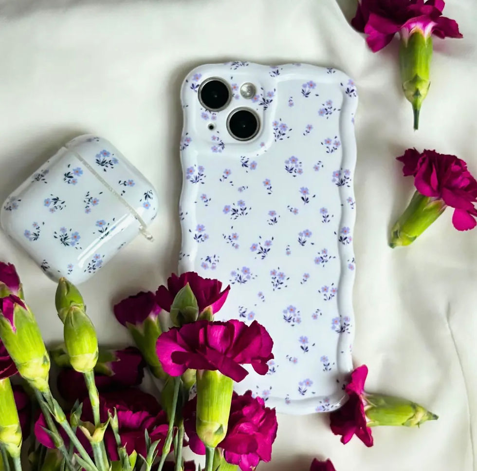 Thumbnail: Airpods Case - Ditsy Floral Periwinkle