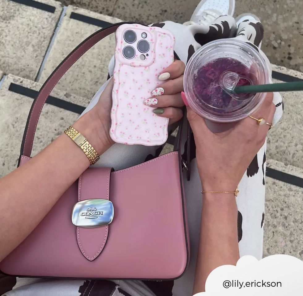 Thumbnail: Wavy Phone Case - Ditsy Floral Pink