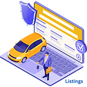 Car Dealer and Vehicle Listing icon
