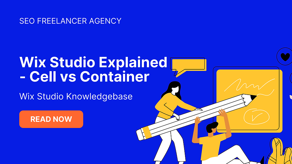 Wix Studio Explained - Cell vs Container