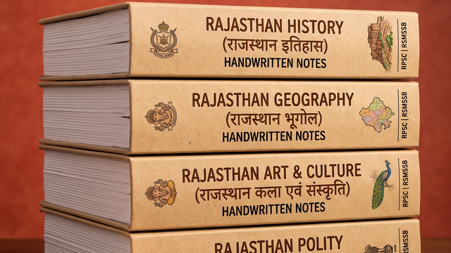 Complete Rajasthan GK Handwritten Notes