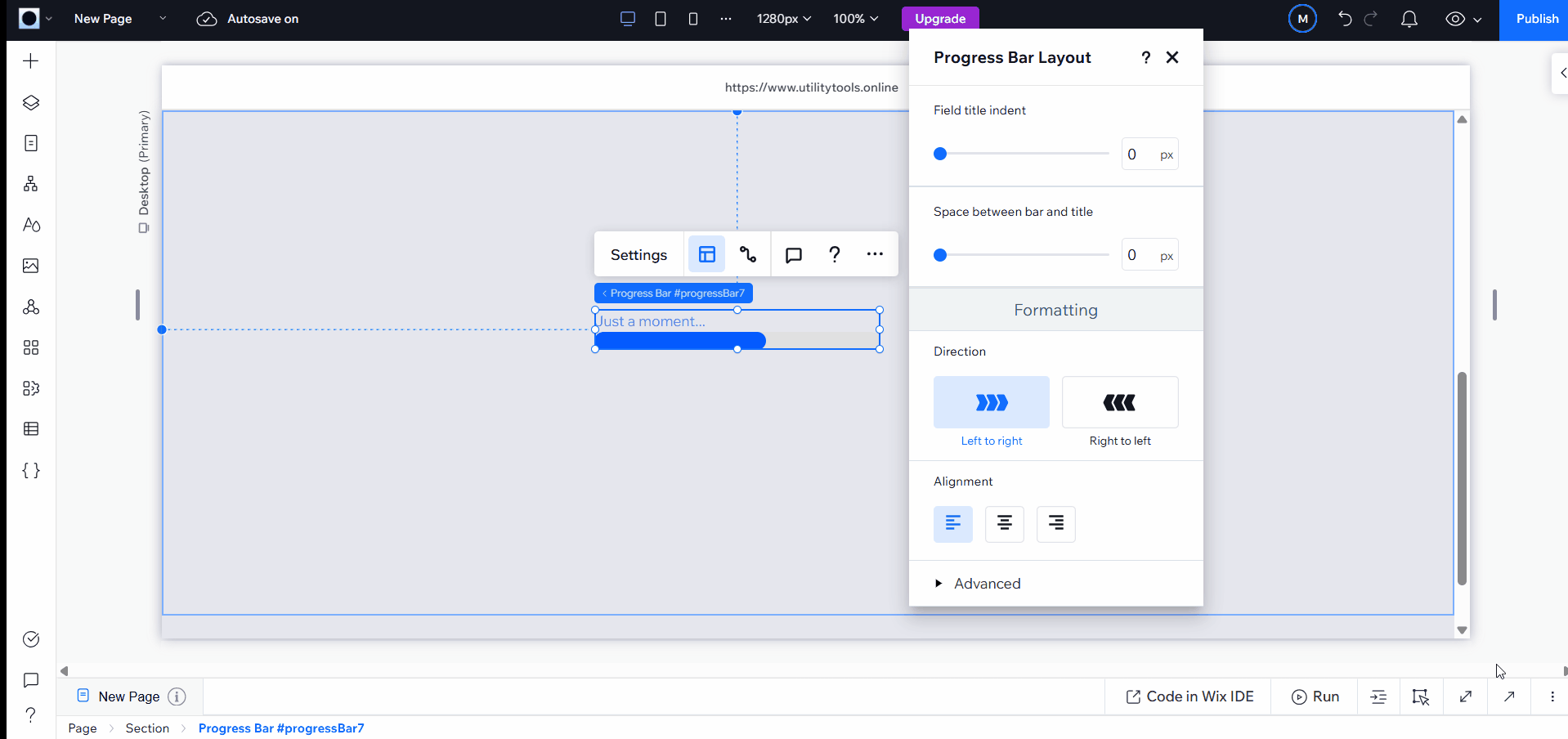 GIF SHOWING How to Add Element ID in Wix websites