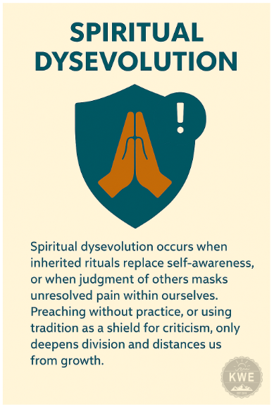 Spirituality is not Judgement or Weekly Rituals