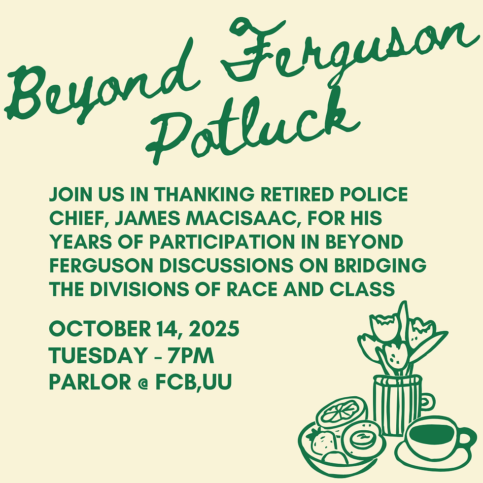 Beyond Ferguson Potluck