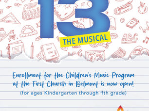 Enrollment For The Musical Is Still Open!