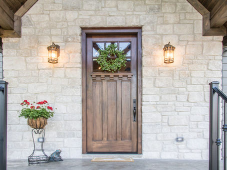 Hardwood front door