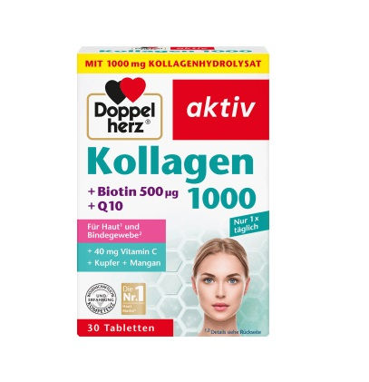 Doppelherz kollagen 1000 доппельгерц колаген біотин коензимом q10