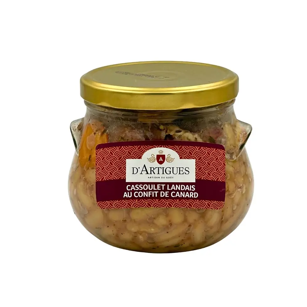 Cassoulet Landais au Confit de canard Longue Conservation 750G